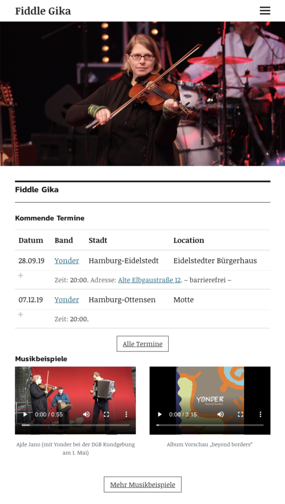 Screenshot von gika.de